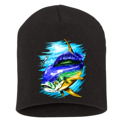 Mahi Mahi Fish Short Acrylic Beanie