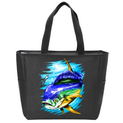 Mahi Mahi Fish Zip Tote Bag