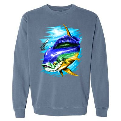 Mahi Mahi Fish Garment-Dyed Sweatshirt