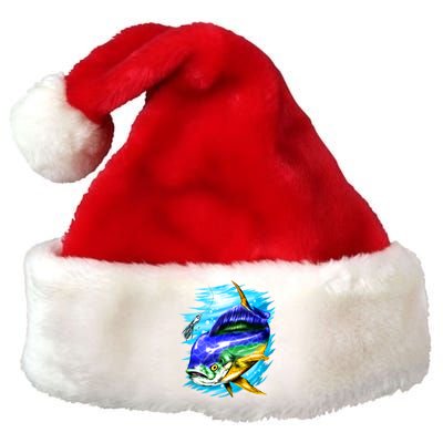 Mahi Mahi Fish Premium Christmas Santa Hat