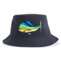 Mahi Mahi Side View Sustainable Bucket Hat