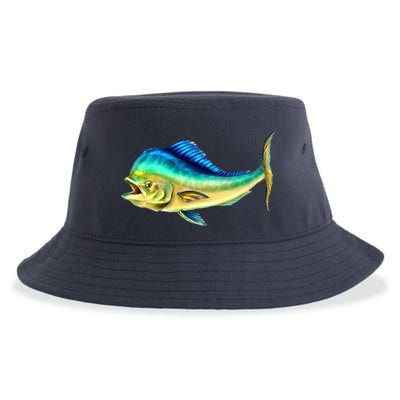 Mahi Mahi Side View Sustainable Bucket Hat