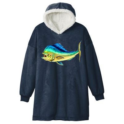 Mahi Mahi Side View Hooded Wearable Blanket