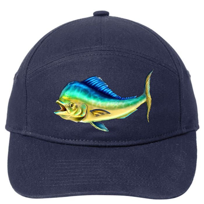 Mahi Mahi Side View 7-Panel Snapback Hat