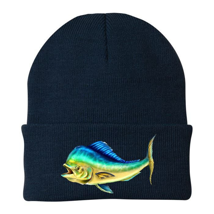 Mahi Mahi Side View Knit Cap Winter Beanie