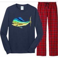 Mahi Mahi Side View Long Sleeve Pajama Set