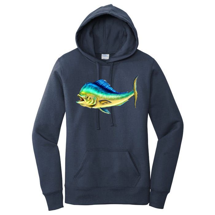 Mahi Mahi Side View Women's Pullover Hoodie