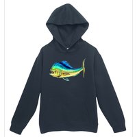 Mahi Mahi Side View Urban Pullover Hoodie