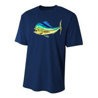 Mahi Mahi Side View Youth Performance Sprint T-Shirt