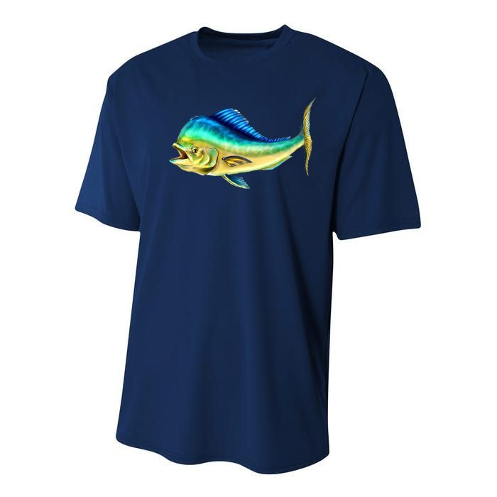 Mahi Mahi Side View Youth Performance Sprint T-Shirt