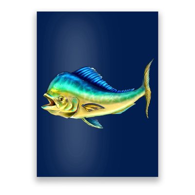 Mahi Mahi Side View Poster