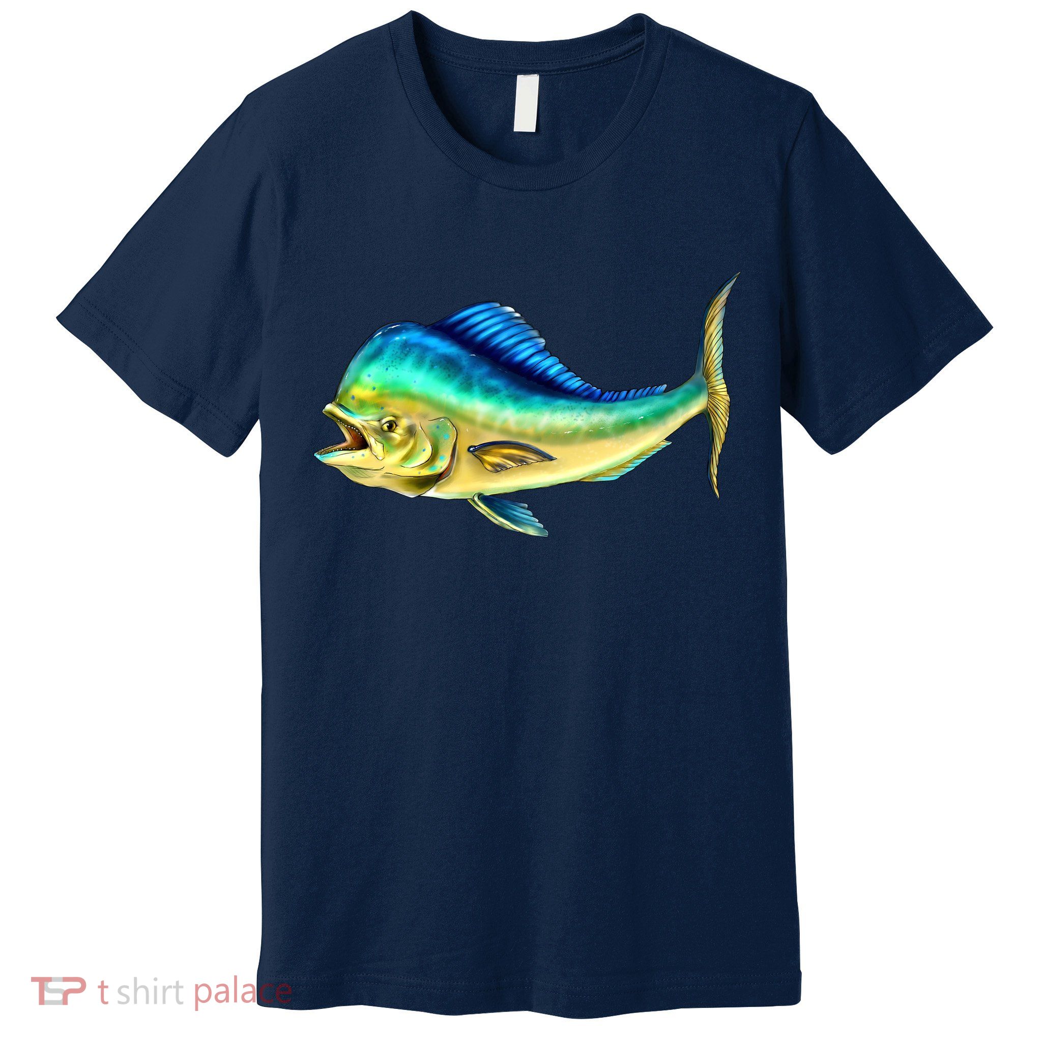 Mahi Mahi Side View Premium T-Shirt