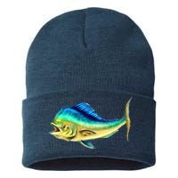 Mahi Mahi Side View Sustainable Knit Beanie