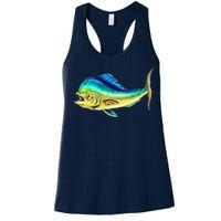 Mahi Mahi Side View Women's Racerback Tank