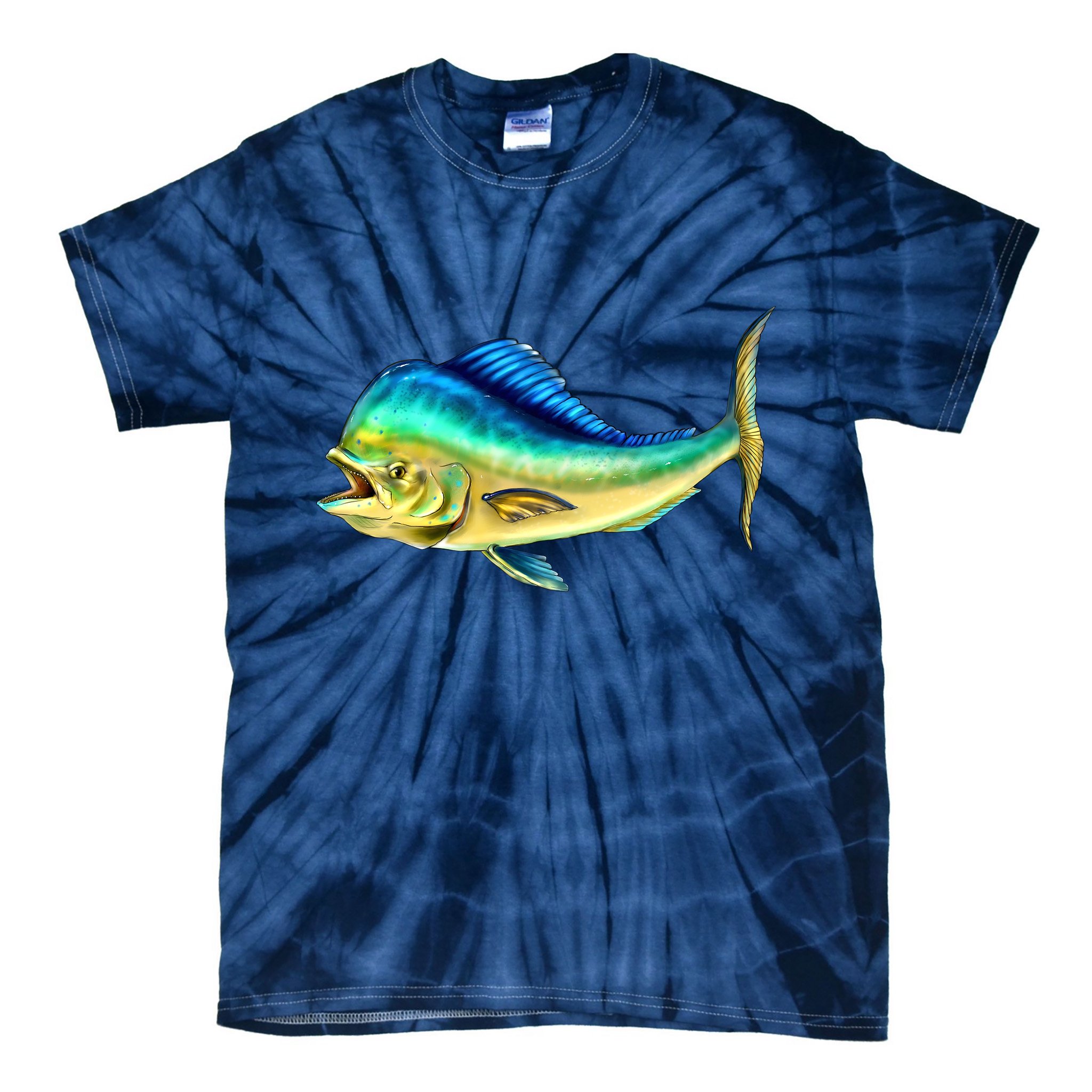 Mahi Mahi Side View Tie-Dye T-Shirt