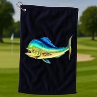 Mahi Mahi Side View Golf Towel