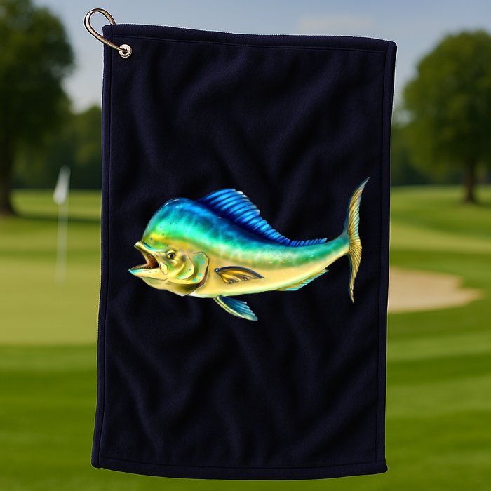 Mahi Mahi Side View Golf Towel
