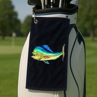 Mahi Mahi Side View Golf Towel