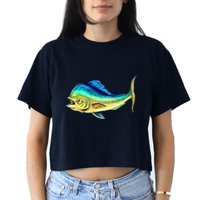 Mahi Mahi Side View Crop Top