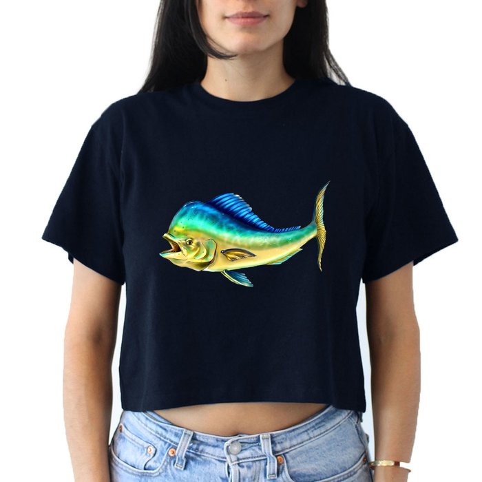 Mahi Mahi Side View Crop Top