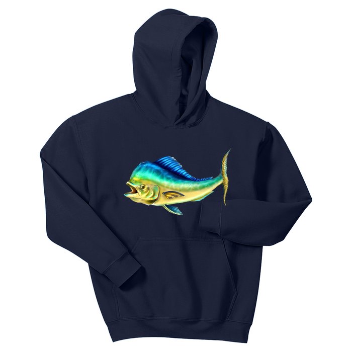 Mahi Mahi Side View Kids Hoodie