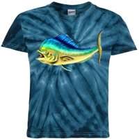 Mahi Mahi Side View Kids Tie-Dye T-Shirt