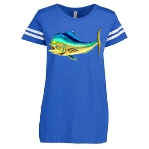 Mahi Mahi Side View Enza Ladies Jersey Football T-Shirt