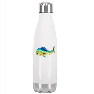 Mahi Mahi Side View Stainless Steel Insulated Water Bottle