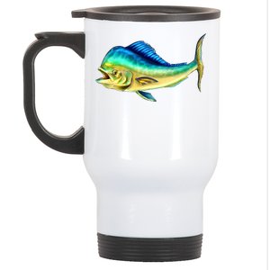 Mahi Mahi Side View Stainless Steel Travel Mug