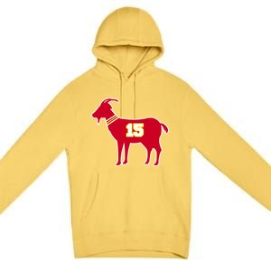 Mahomes Goat G.O.A.T Football Fan Premium Pullover Hoodie