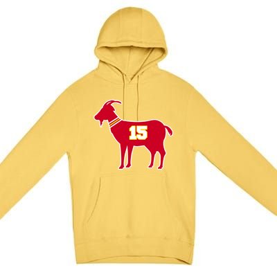 Mahomes Goat G.O.A.T Football Fan Premium Pullover Hoodie