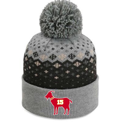 Mahomes Goat G.O.A.T Football Fan The Baniff Cuffed Pom Beanie