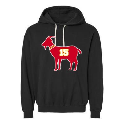 Mahomes Goat G.O.A.T Football Fan Garment-Dyed Fleece Hoodie