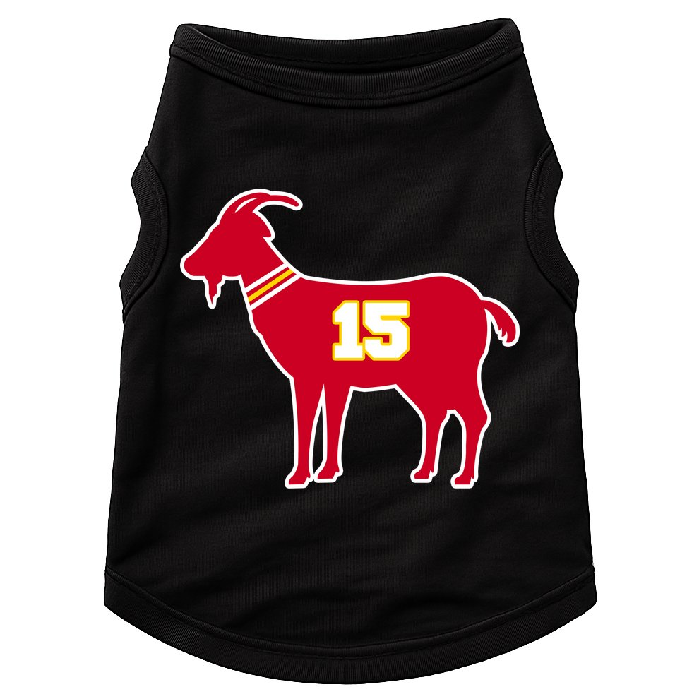 Mahomes Goat G.O.A.T Football Fan Doggie Tank