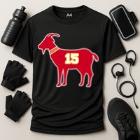 Mahomes Goat G.O.A.T Football Fan Cooling Performance Crew T-Shirt