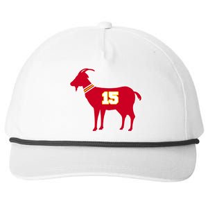 Mahomes Goat G.O.A.T Football Fan Snapback Five-Panel Rope Hat