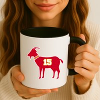 Mahomes Goat G.O.A.T Football Fan Mug