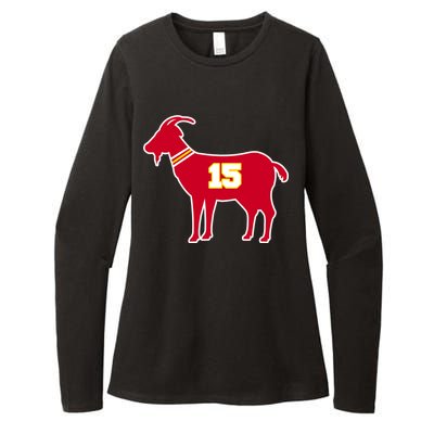 Mahomes Goat G.O.A.T Football Fan Womens CVC Long Sleeve Shirt