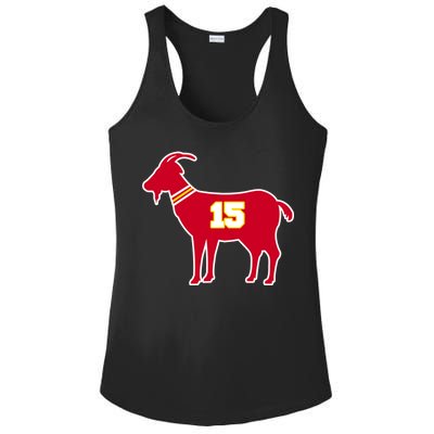 Mahomes Goat G.O.A.T Football Fan Ladies PosiCharge Competitor Racerback Tank