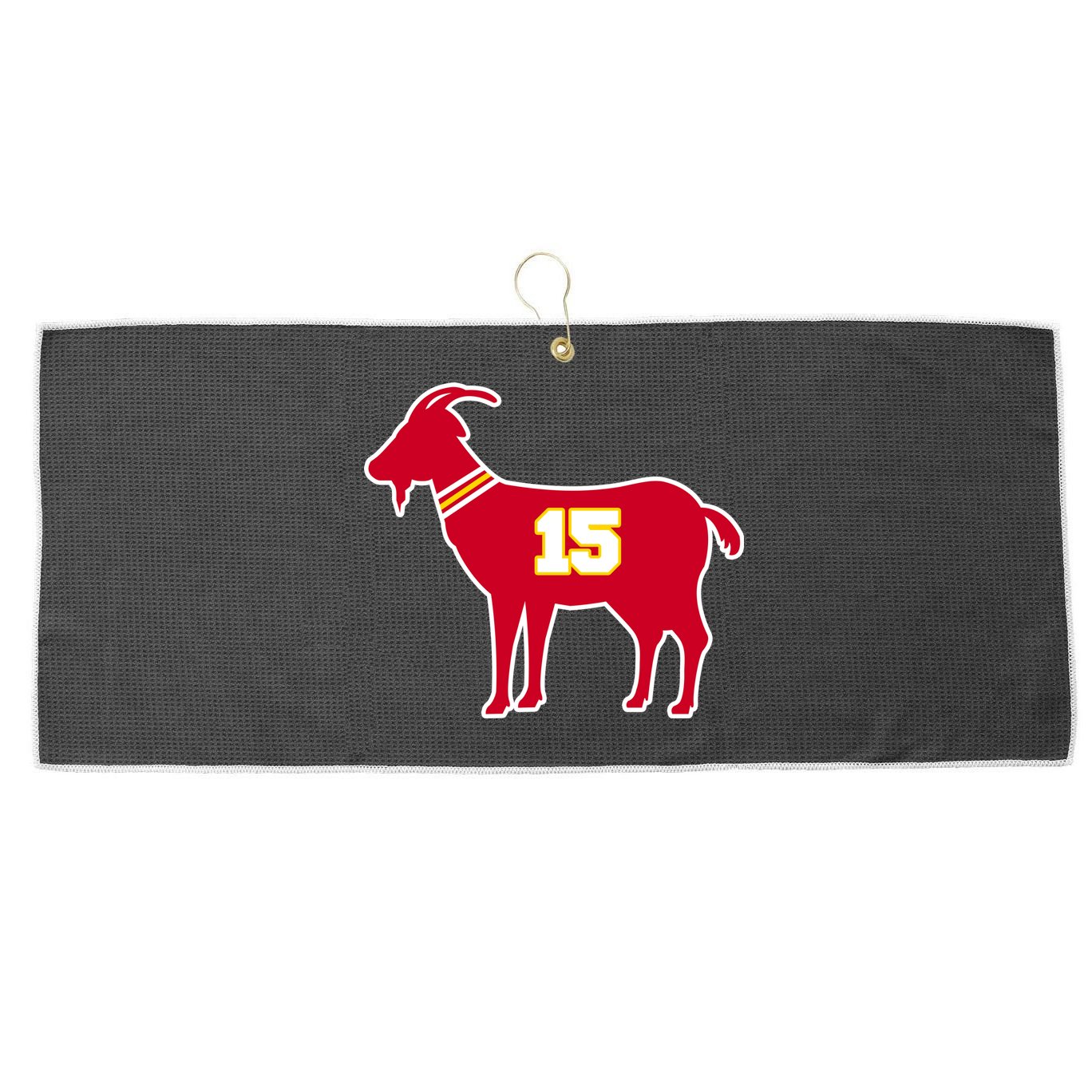Mahomes Goat G.O.A.T Football Fan Large Microfiber Waffle Golf Towel