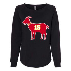 Mahomes Goat G.O.A.T Football Fan Womens California Wash Sweatshirt