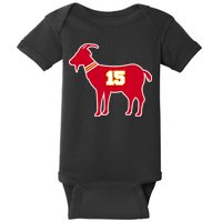 Mahomes Goat G.O.A.T Football Fan Baby Bodysuit