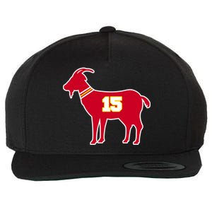 Mahomes Goat G.O.A.T Football Fan Wool Snapback Cap