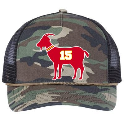 Mahomes Goat G.O.A.T Football Fan Retro Rope Trucker Hat Cap