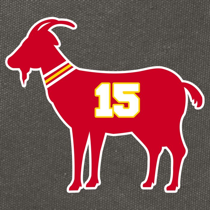 Mahomes Goat G.O.A.T Football Fan Cotton Canvas Backpack