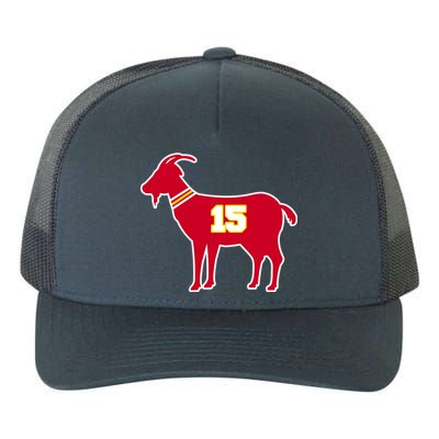 Mahomes Goat G.O.A.T Football Fan Yupoong Adult 5-Panel Trucker Hat