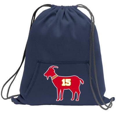 Mahomes Goat G.O.A.T Football Fan Sweatshirt Cinch Pack Bag