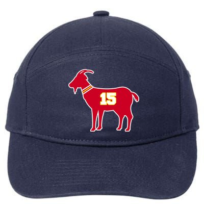 Mahomes Goat G.O.A.T Football Fan 7-Panel Snapback Hat