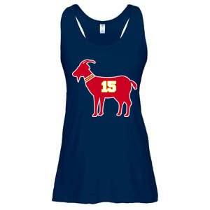 Mahomes Goat G.O.A.T Football Fan Ladies Essential Flowy Tank