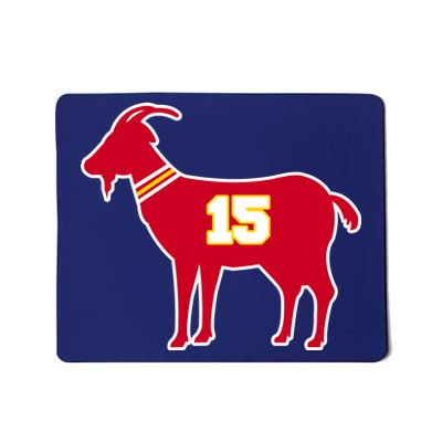 Mahomes Goat G.O.A.T Football Fan Mousepad